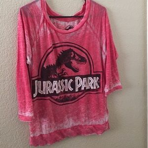 Jurassic park burnout shirt