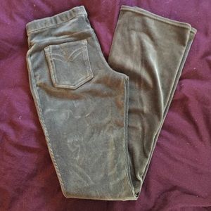 HUE  Grey "Corduroy" Boot Cut Leggings S