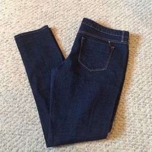 Dark wash skinny jeans