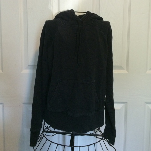Plain black sweatshirt