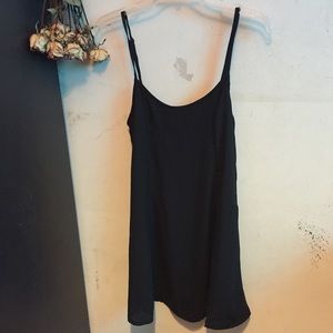 NWOT Spaghetti Strap Black Slip-On Dress