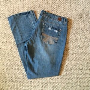 American Eagle 77 Straight Distressed Jeans