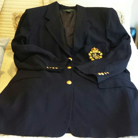 Ralph lauren emblem navy suit