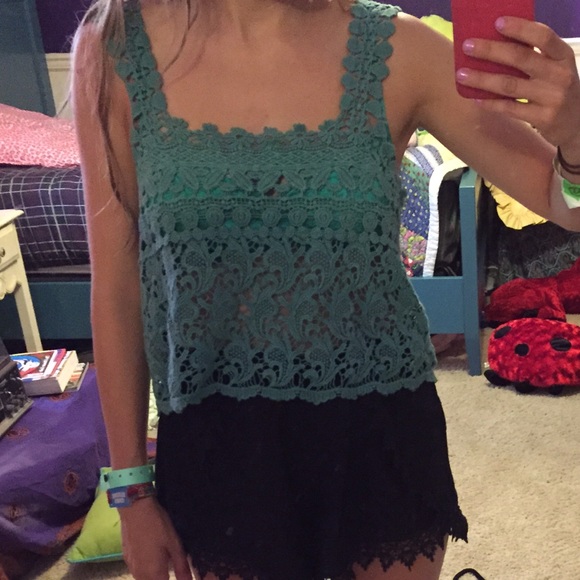 Urban Outfitters blue knit top - Picture 1 of 2