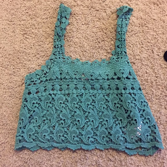 Urban Outfitters blue knit top - Picture 2 of 2