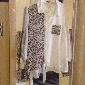 lace back plus size top