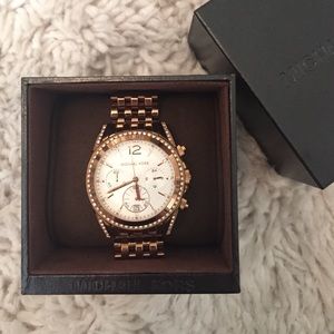 Michael Kors authentic rose gold watch