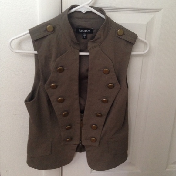 NWOT Bebe Military Vest