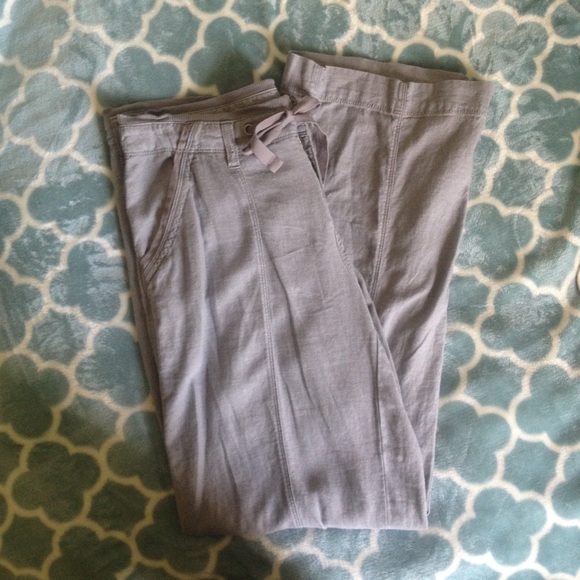 Gray Linen Pants
