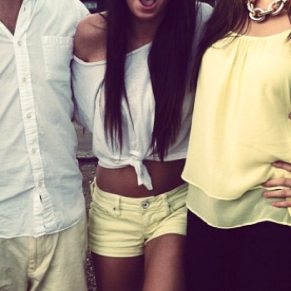 White crop top