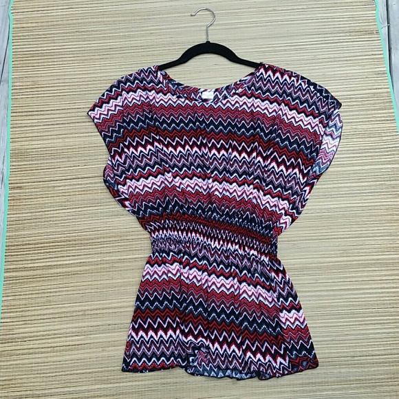 Chevron Print Tunic  Women's Size XL NWOT