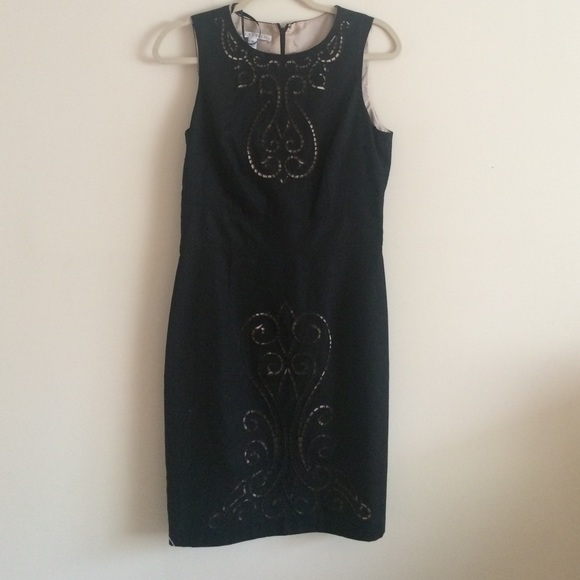 Black and cream business dress