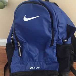 Blue nike back pack