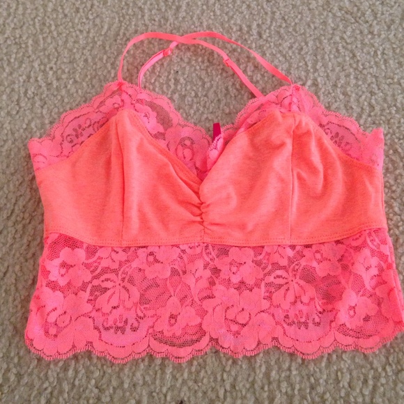 Hot orange Bralette top sz medium