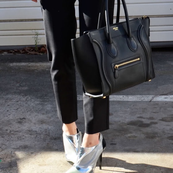 Celine Black Micro Luggage Bag - Picture 2 of 3