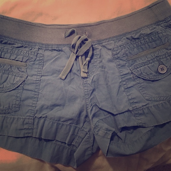Blue cargo type shorts