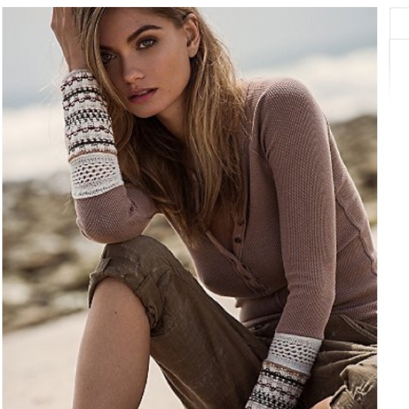Free People Tops - SOLD💔 GONE10/11💔Free People Henley Alpine Cuff
