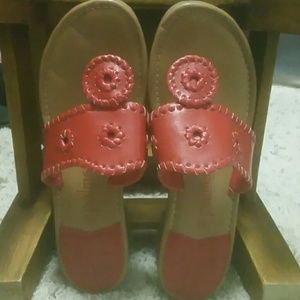 Palm red sandals