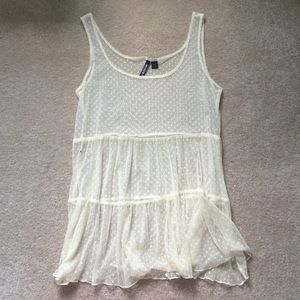Delicate lace tank top