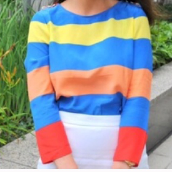 Everything must go. JCrew top.