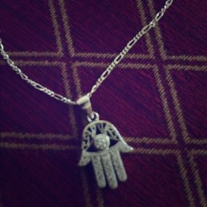 925 silver hamza necklace