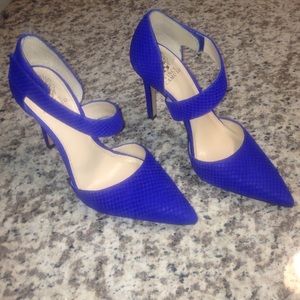 Vince Camuto royal blue high heels