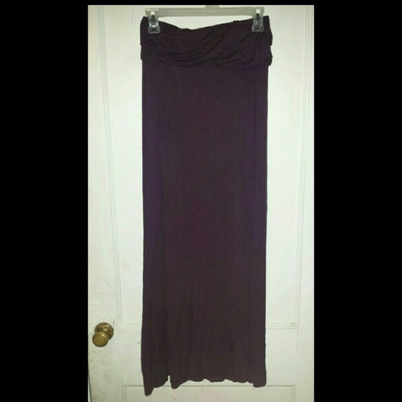 Purple maxi skirt