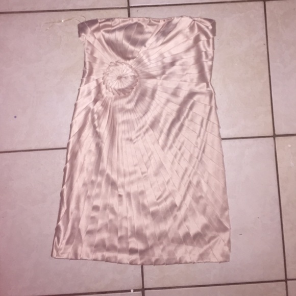 Brand new nude colored strapless dress (with tag) - Picture 1 of 1