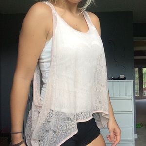 Rose lace cut off