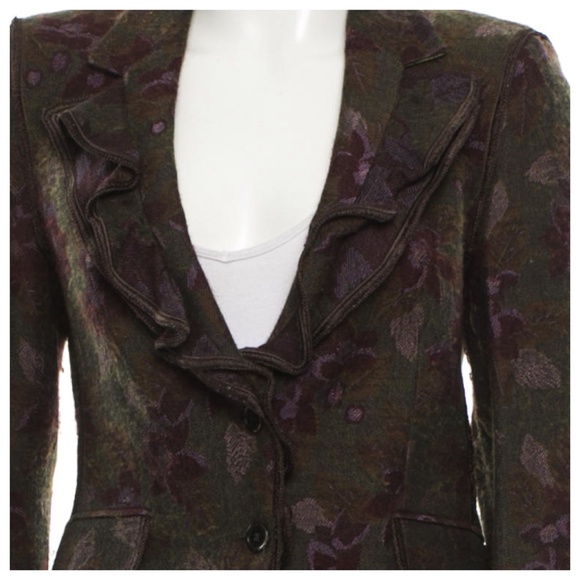 Etro Brown Floral Blazer - Picture 3 of 4