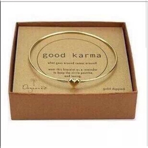 Good karma collection heart bracelet necklace set