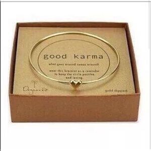 Good karma collection heart bracelet necklace set