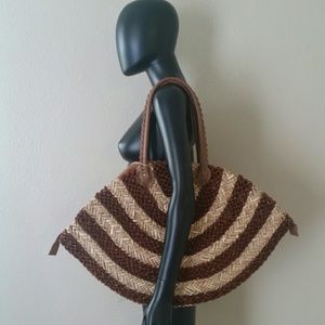 Sun N Sand Woven Straw Tote