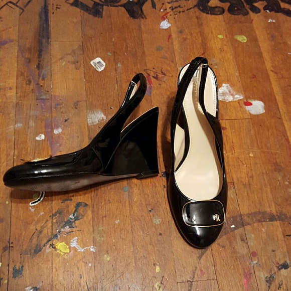 Ralph Lauren Sling Back Wedges