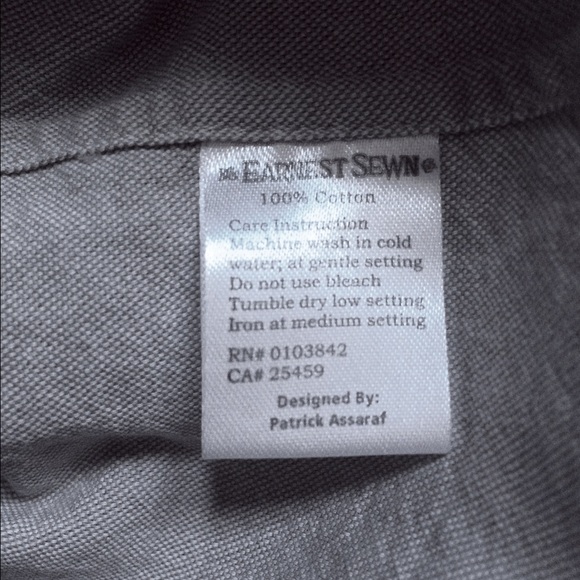 ‼️Sold‼️ Earnest Sewn Tan Shirt M - Picture 4 of 4