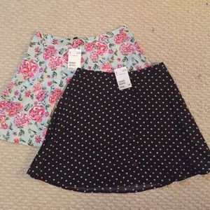2 H & M floral skirts NWT