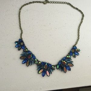 Blue/ gold necklace
