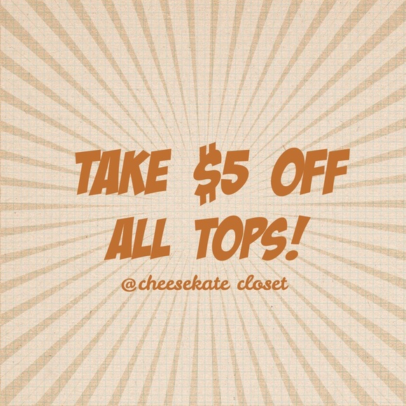 $5 off on all tops!buy 3 or more for extra 10% off - Picture 1 of 1