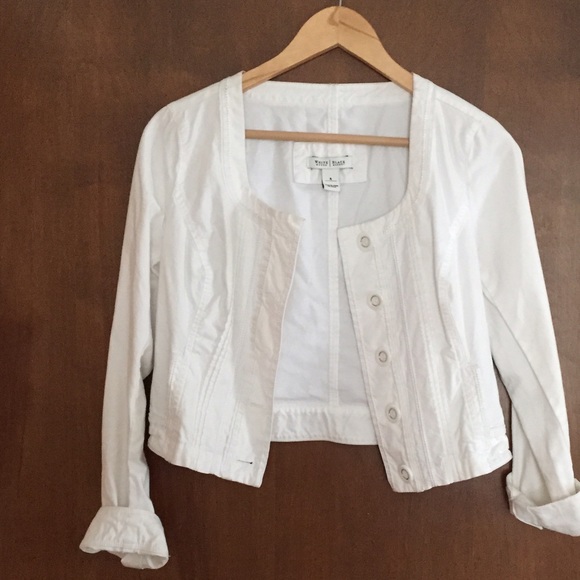 White jean jacket