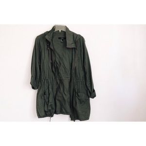 Olive green anorak
