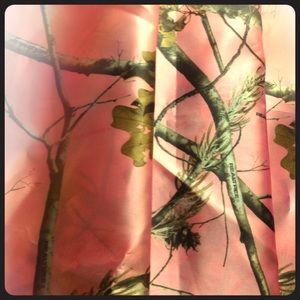 Satin Pink Camo Realtree Fabric
