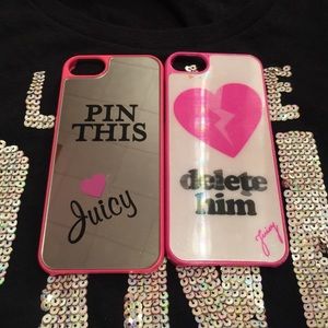 2 IPhone 5/5s Juicy Couture Cases!