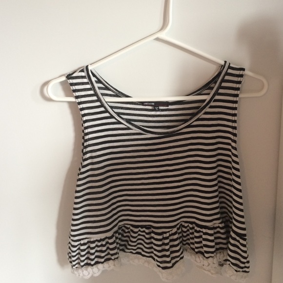 Striped Love Culture crop top