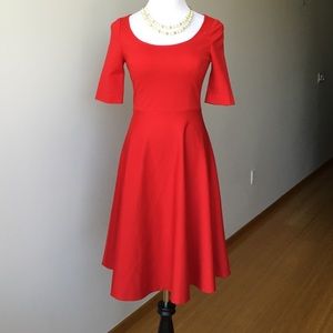 Elegant Kate Spate red a-line dress