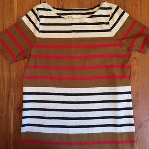 Madewell Hi-Line cotton stripe shirt // Medium