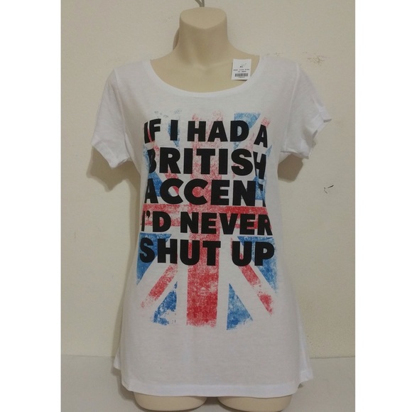 Bluenotes Novelty Tee - Bristish Accent - Picture 1 of 4