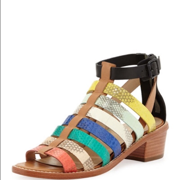 Loeffler Randall Shoes - Loffler Randall Snakeskin Sandals