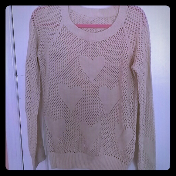 Long sleeves Heart Sweater