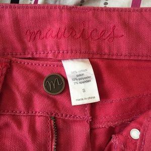Maurice's pink skinny jeans