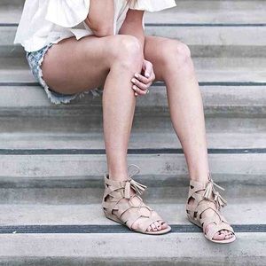 Nude Sam & Libby Strappy Sandals